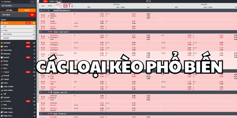 BTI Sports – Giao diện mượt, live odds cập nhật theo trận bti Sports