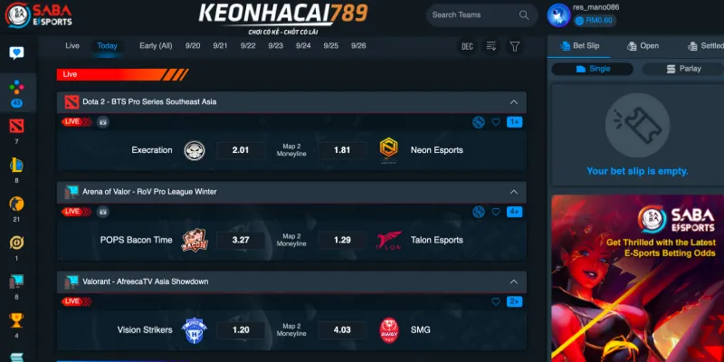 SABA eSports – Cá cược LoL, Dota 2, CSGO2 chuẩn từng tỷ lệ saba esports